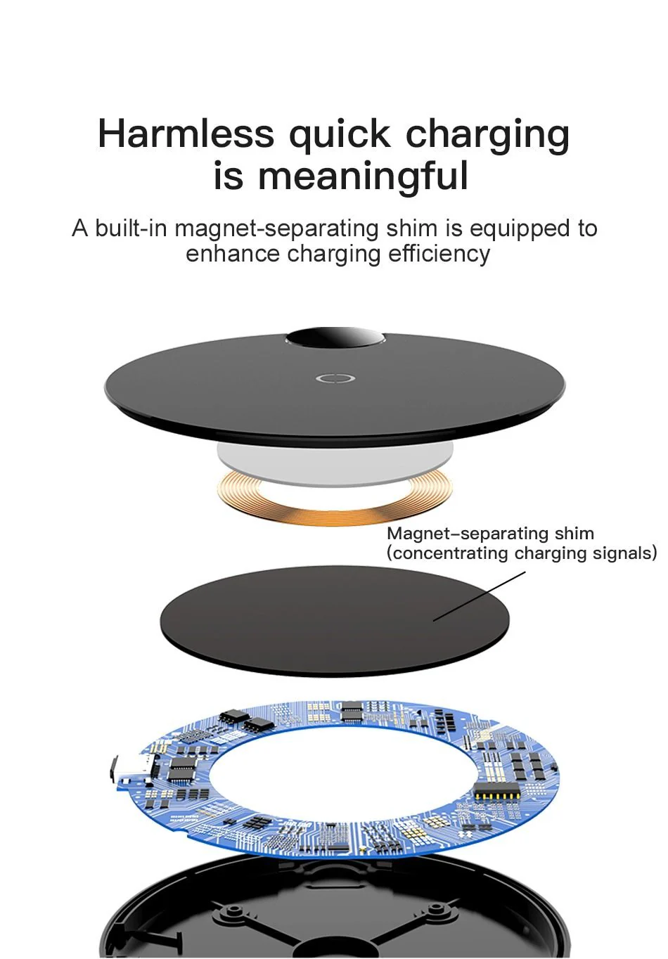 Baseus™ Qi Wireless LED Display 10W Charging Pad - Image 11