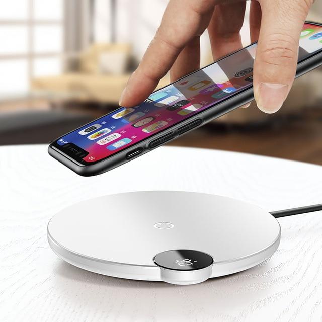 Baseus™ Qi Wireless LED Display 10W Charging Pad - Image 3