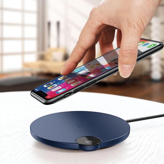 Baseus™ Qi Wireless LED Display 10W Charging Pad - Image 4