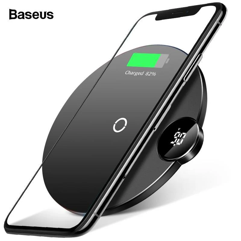 Baseus™ Qi Wireless LED Display 10W Charging Pad - Image 6