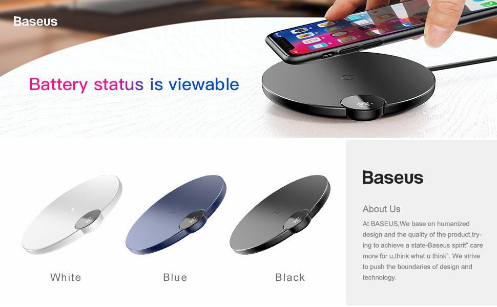 Baseus™ Qi Wireless LED Display 10W Charging Pad - Image 9