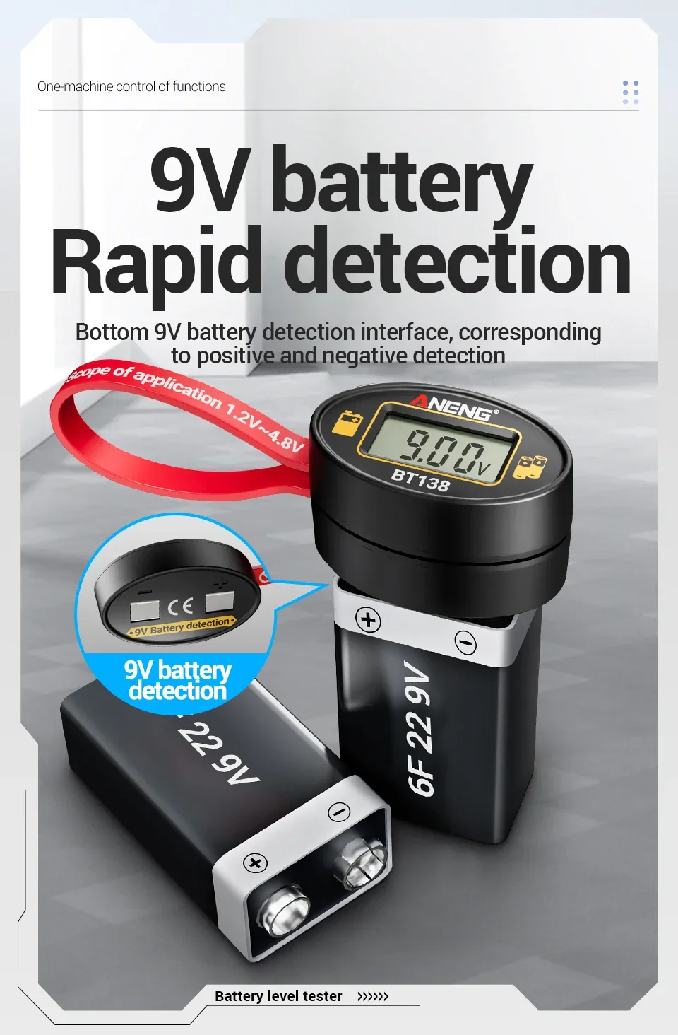 SlotFree Open-Fit Magnetic Multi-Battery Tester with Self-Powered LCD Display - Image 12