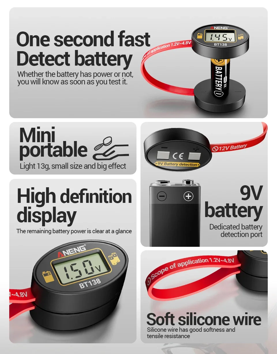 SlotFree Open-Fit Magnetic Multi-Battery Tester with Self-Powered LCD Display - Image 16