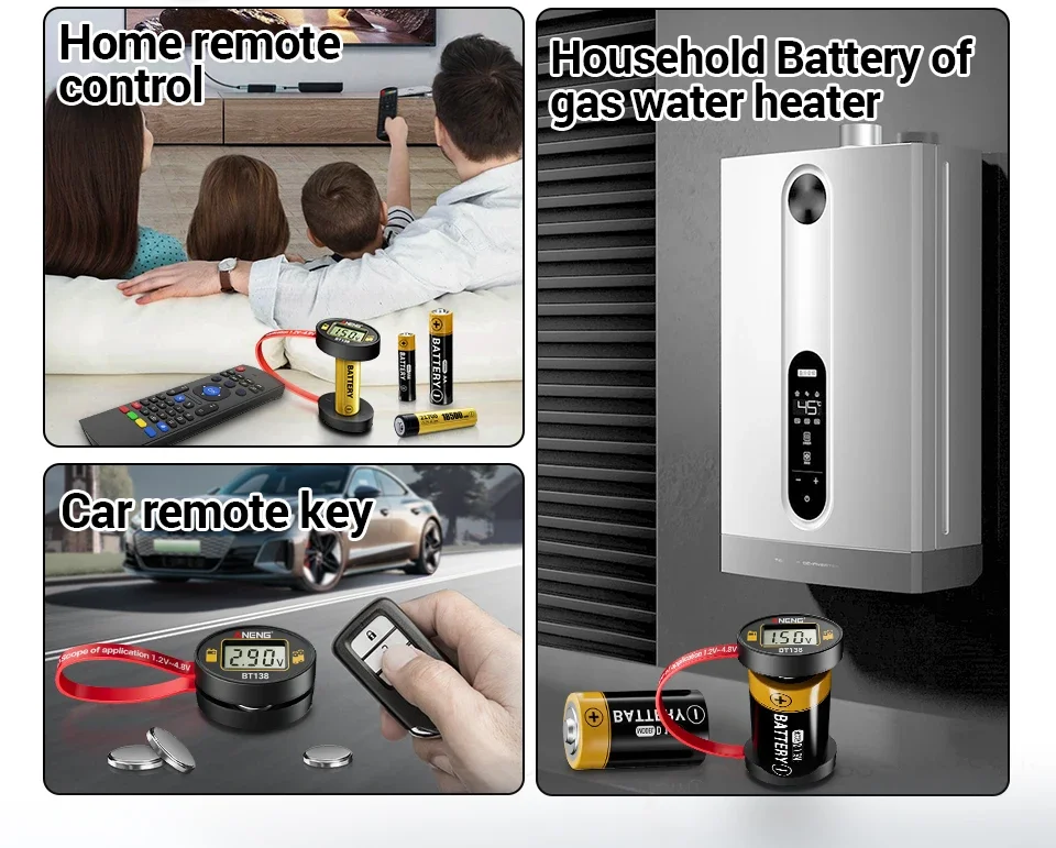 SlotFree Open-Fit Magnetic Multi-Battery Tester with Self-Powered LCD Display - Image 9