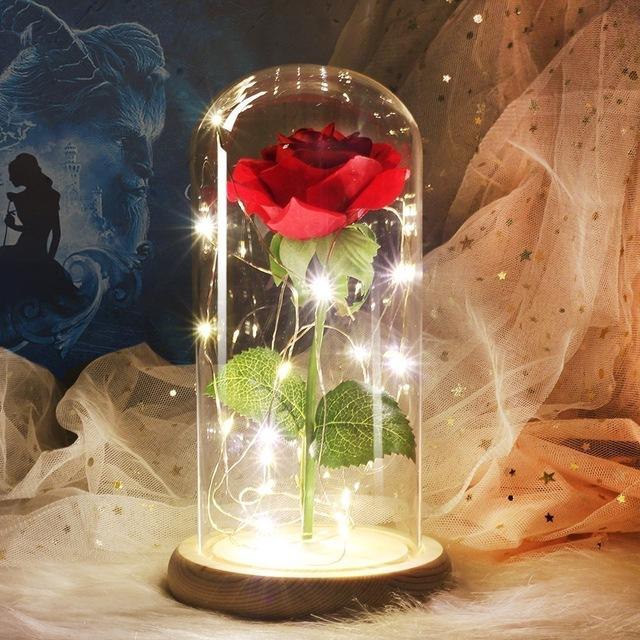 Beauty and the Beast LED Enchanted Rose in Glass Dome - Image 11
