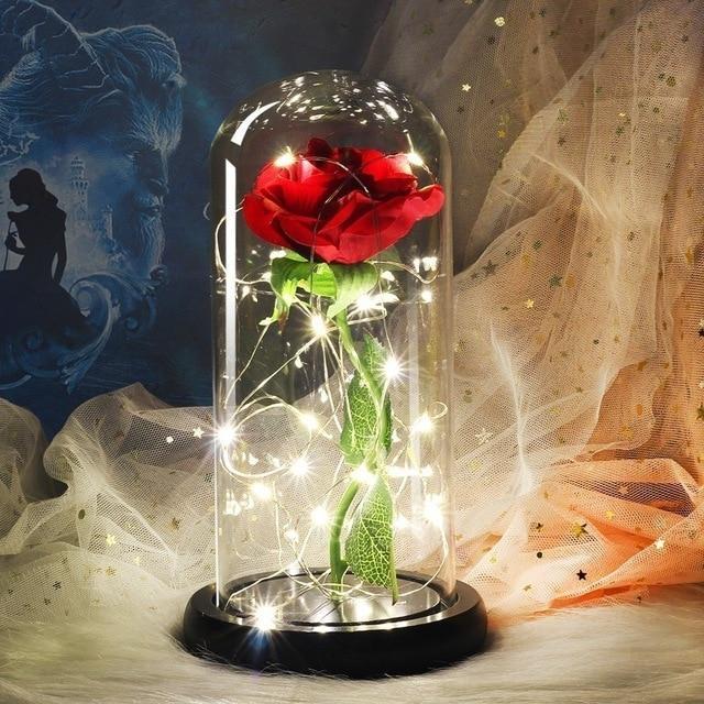 Beauty and the Beast LED Enchanted Rose in Glass Dome - Image 12