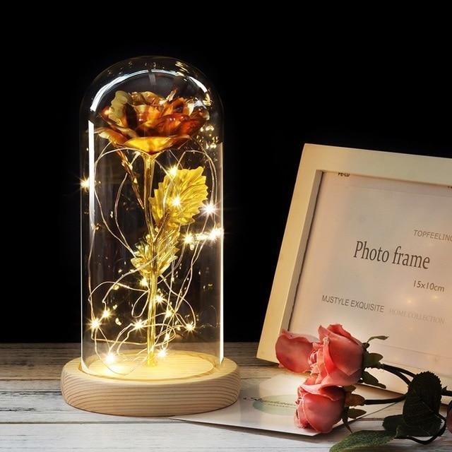 Beauty and the Beast LED Enchanted Rose in Glass Dome - Image 5