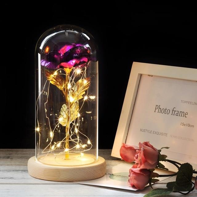 Beauty and the Beast LED Enchanted Rose in Glass Dome - Image 6