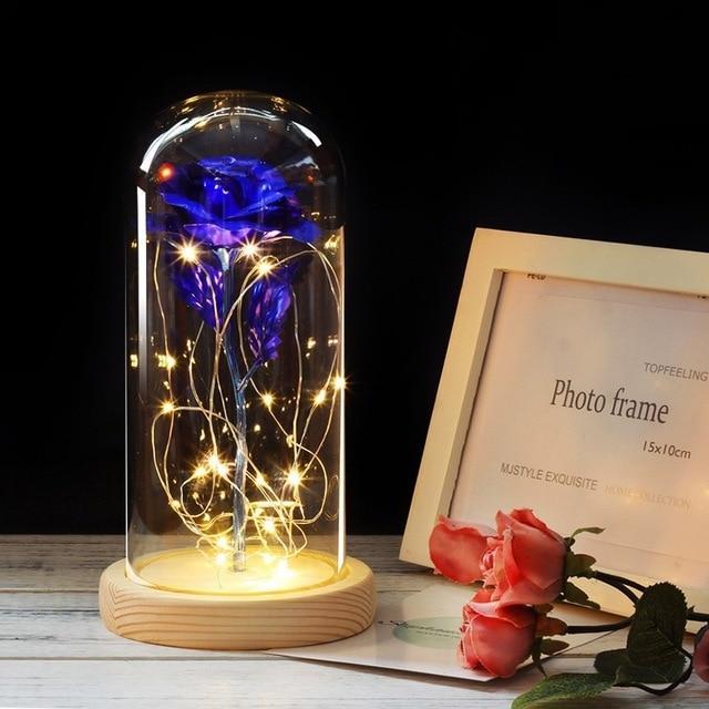 Beauty and the Beast LED Enchanted Rose in Glass Dome - Image 7
