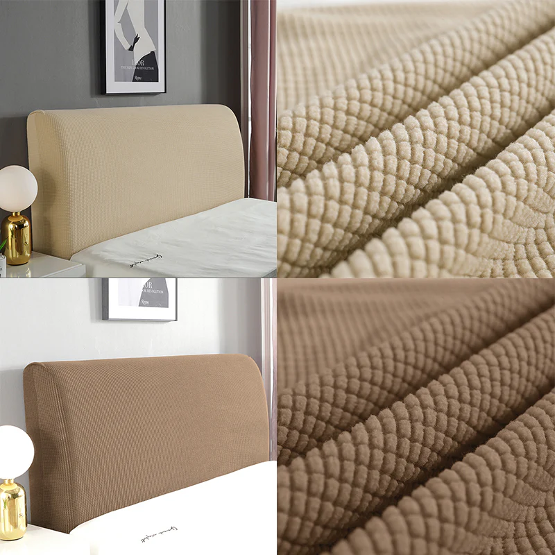 Polar Fleece Bed Headboard Elastic Cover - Image 18