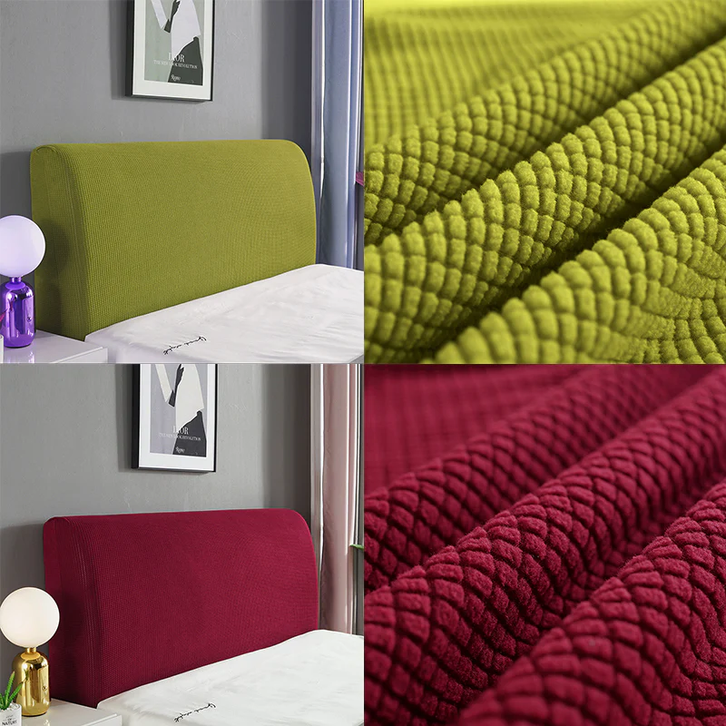 Polar Fleece Bed Headboard Elastic Cover - Image 19