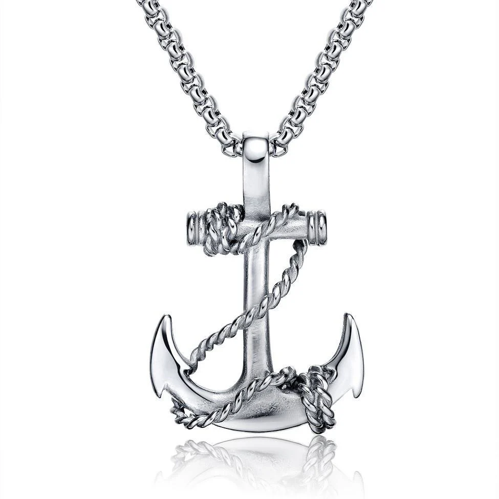 Bexx - Anchor Pendant  black/gold/white - Image 5