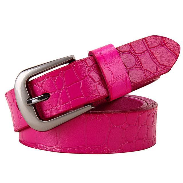 BHK™ Genuine Leather Crocodile Belt  for Women - Image 2