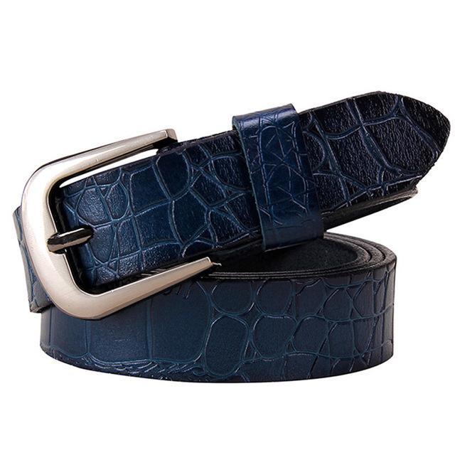BHK™ Genuine Leather Crocodile Belt  for Women - Image 4