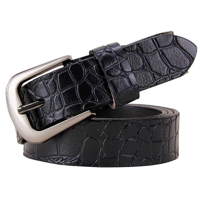 BHK™ Genuine Leather Crocodile Belt  for Women - Image 6