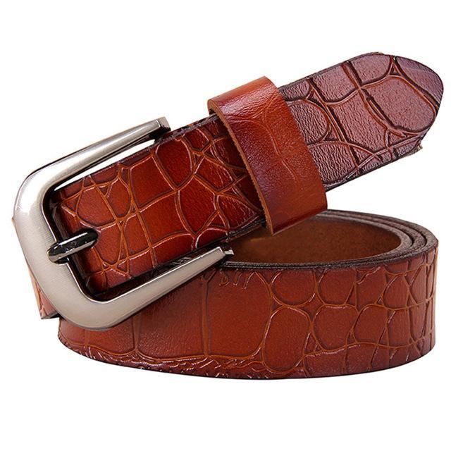 BHK™ Genuine Leather Crocodile Belt  for Women - Image 8