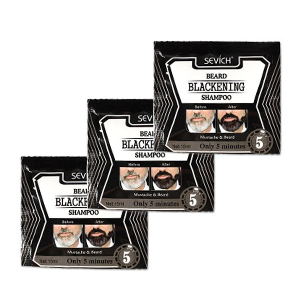 Natural Darkening Beard Shampoo (5pcs) - Image 2