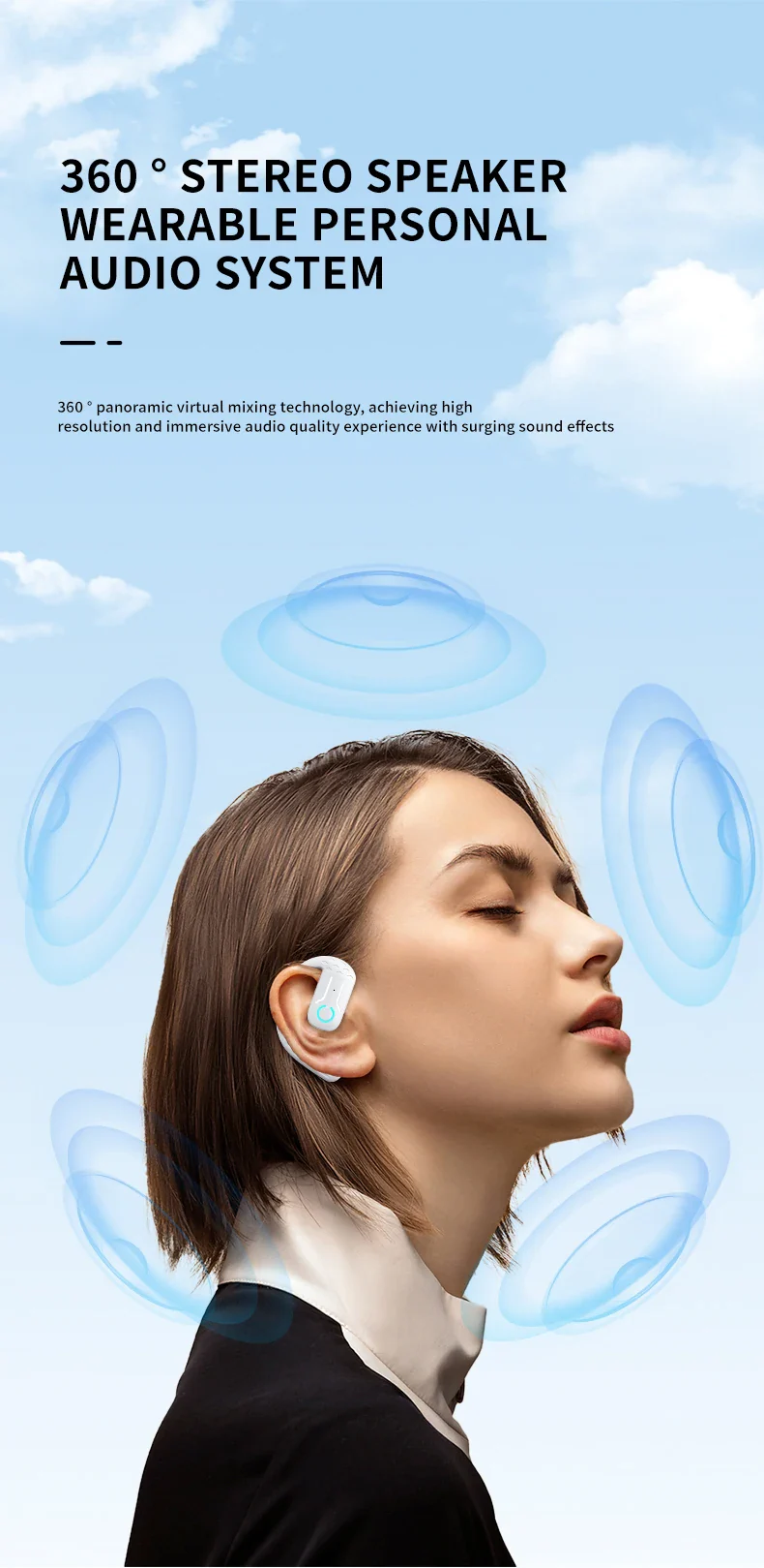 Comfort-Fit 180°Rotation Crystal Clear Calls & ENC Noise Reduction Stereo Sound Headset - Image 13