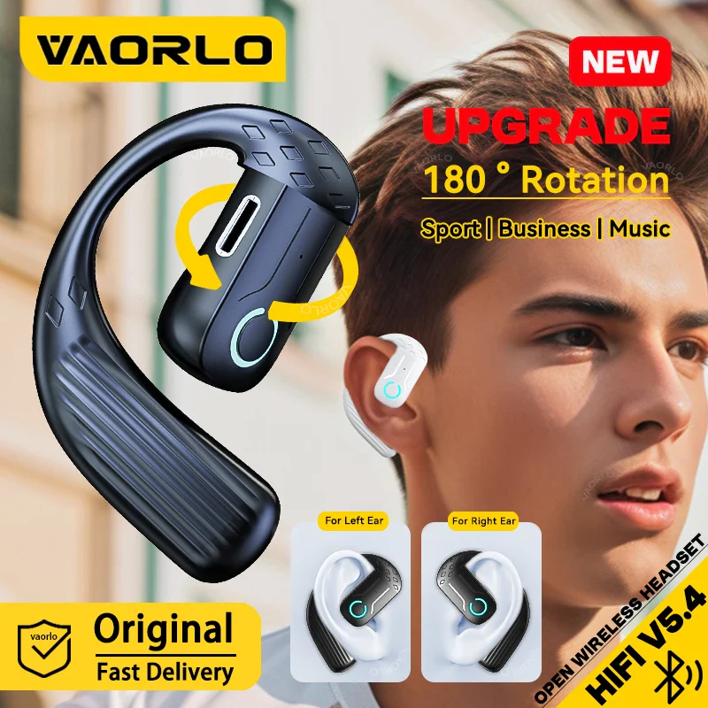 Comfort-Fit 180°Rotation Crystal Clear Calls & ENC Noise Reduction Stereo Sound Headset - Image 2