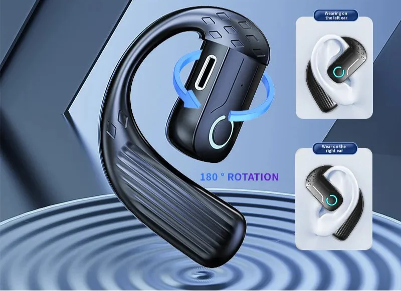 Comfort-Fit 180°Rotation Crystal Clear Calls & ENC Noise Reduction Stereo Sound Headset - Image 4