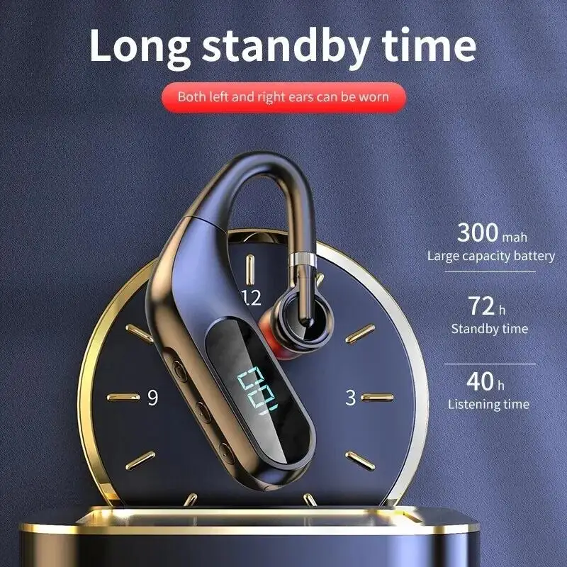 Led Digital Display HD Sound & Noise Reduction In-Ear Headset - Image 4