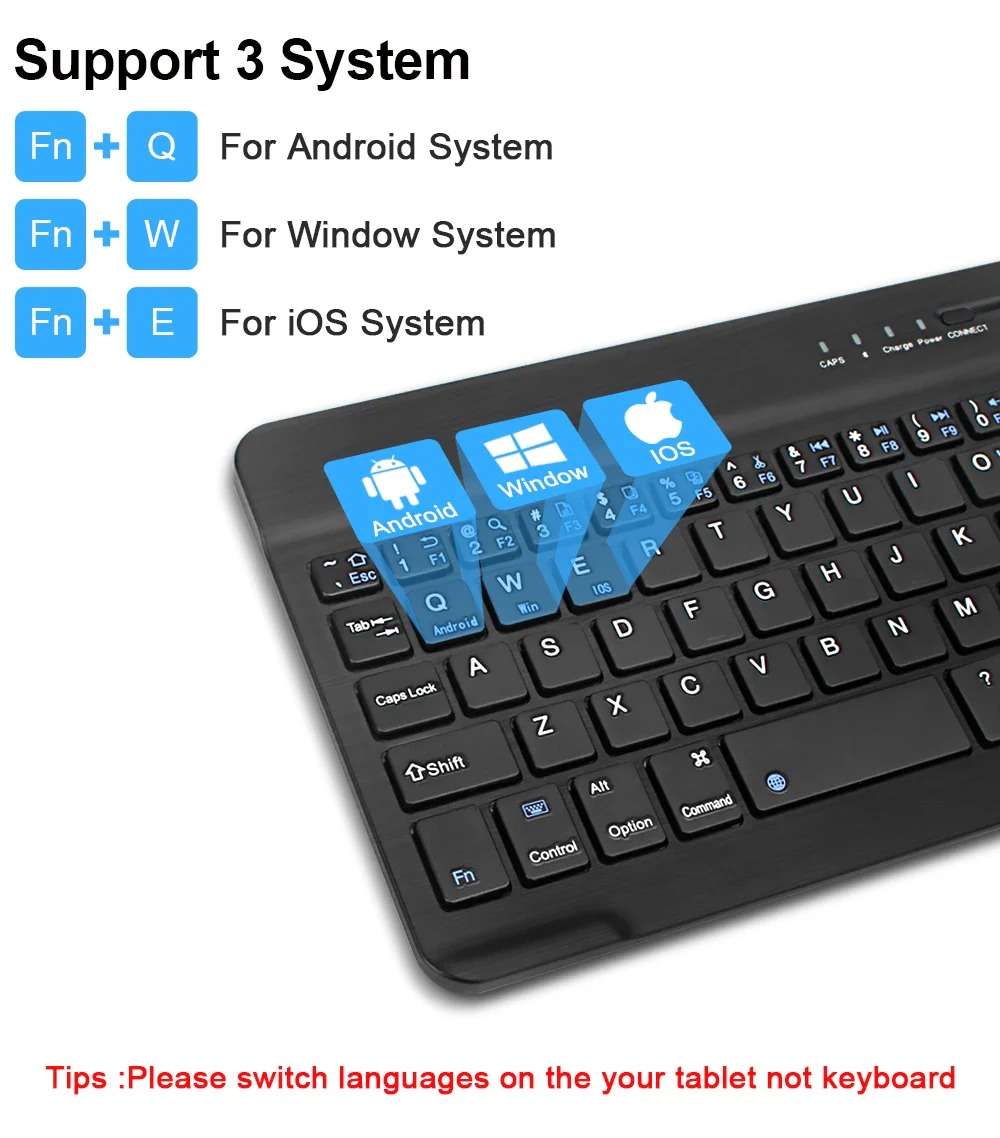 Compact Bluetooth Wireless Ultra-Quiet Keyboard & Mouse For IOS / Android /  Windows - Image 16