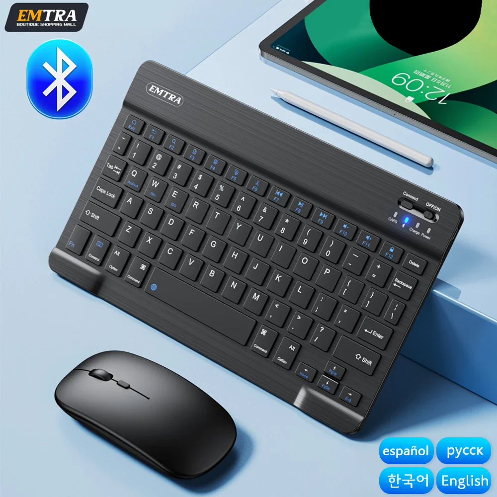 Compact Bluetooth Wireless Ultra-Quiet Keyboard & Mouse For IOS / Android /  Windows - Image 7