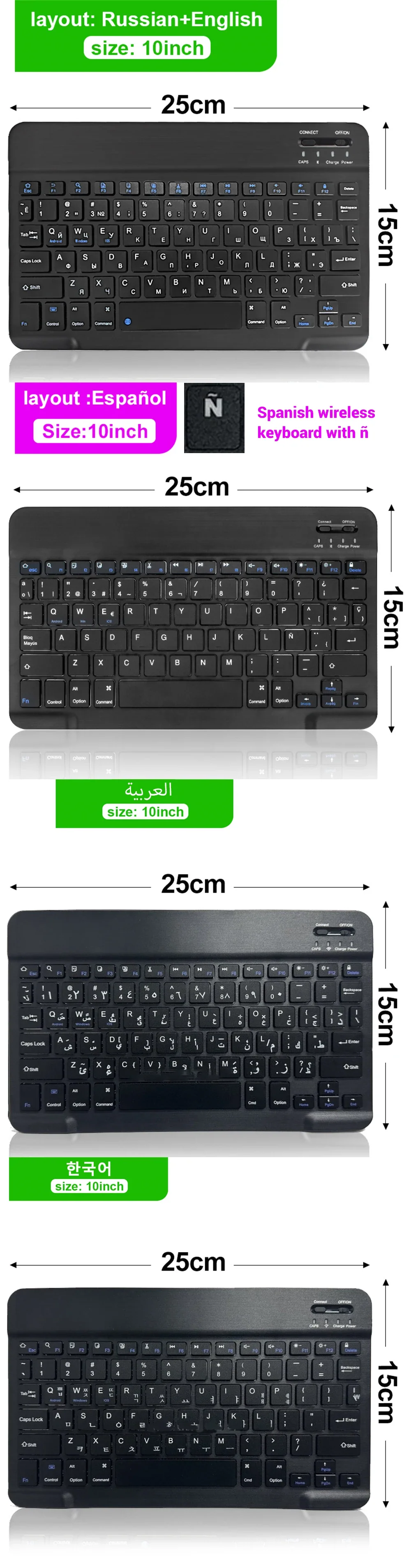 Compact Bluetooth Wireless Ultra-Quiet Keyboard & Mouse For IOS / Android /  Windows - Image 8