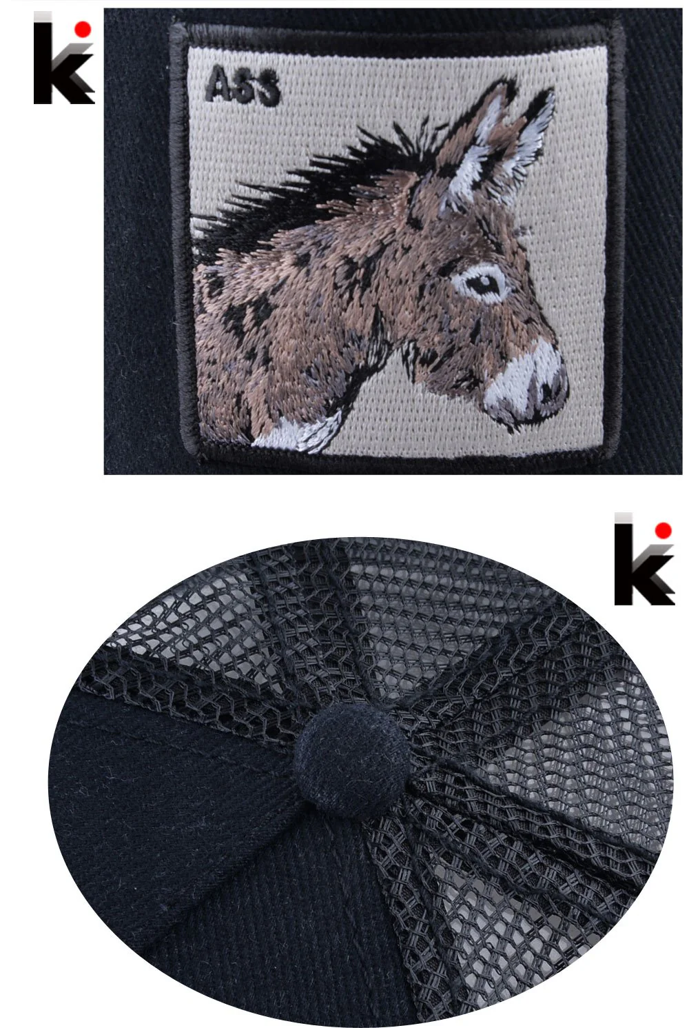 Stylish Animal Design Trucker Caps - Image 62