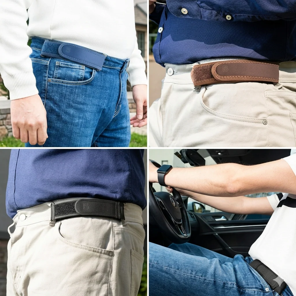 EasyWear Adjustable No-Buckle Elastic Breathable & Reliable Belt - Image 25