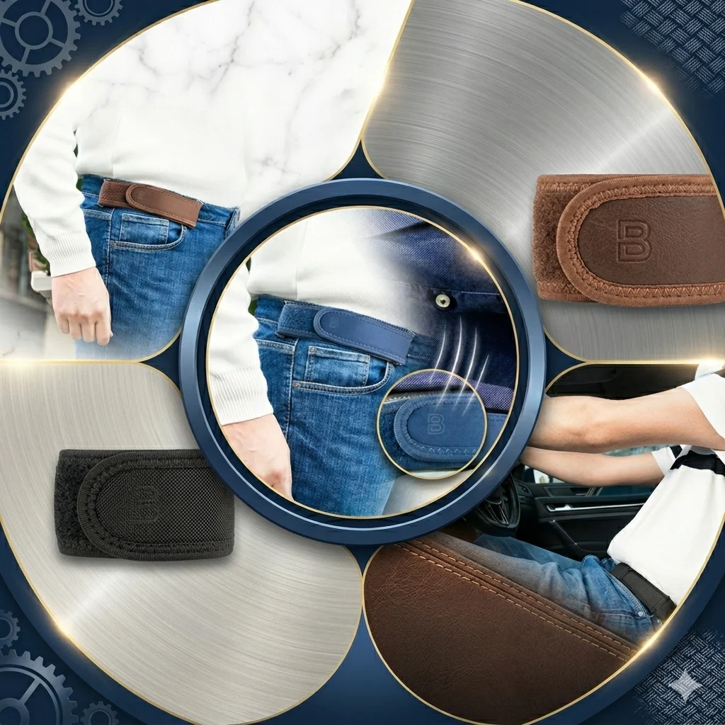 EasyWear Adjustable No-Buckle Elastic Breathable & Reliable Belt - Image 26