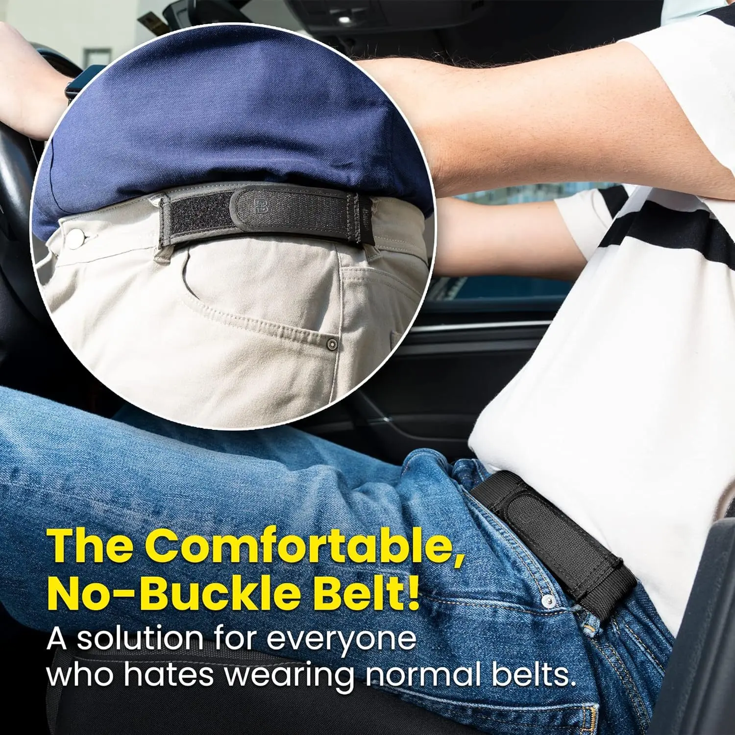 EasyWear Adjustable No-Buckle Elastic Breathable & Reliable Belt - Image 4