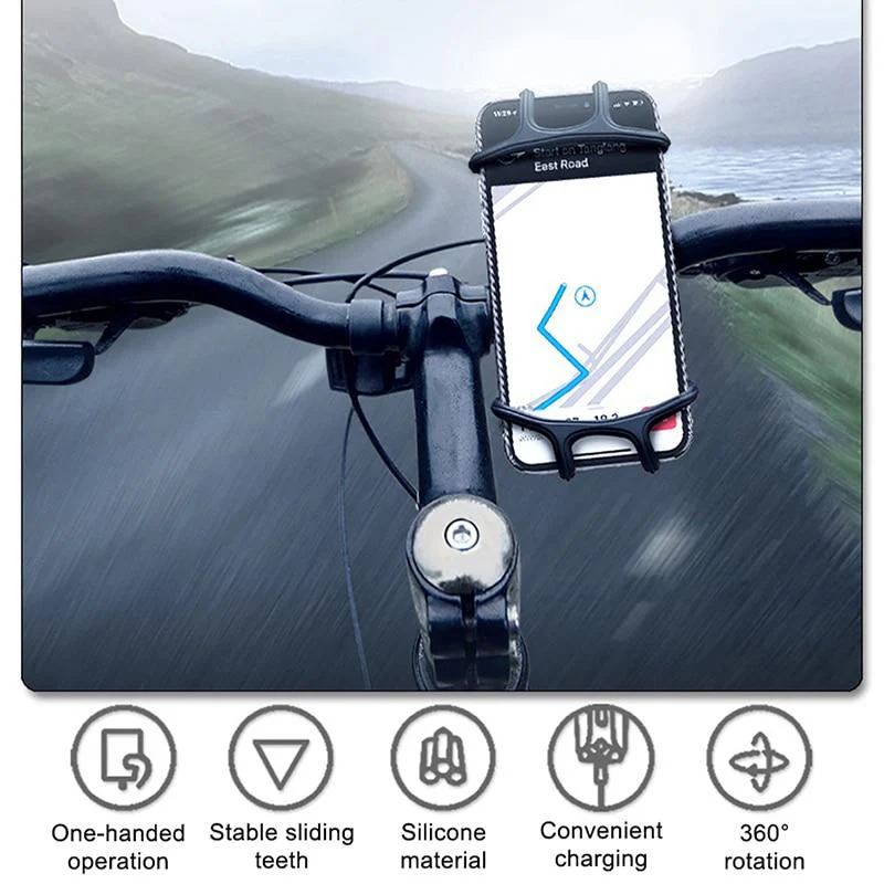 360 Rotating Bicycle Silicone Phone Holder - Image 3