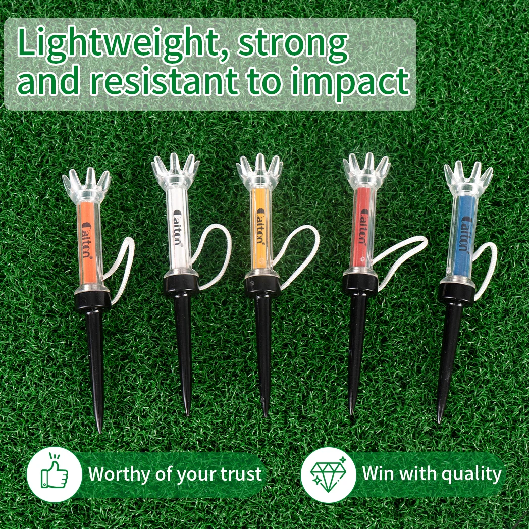 Caiton Magnetic 360° Zero-Bend Reusable Golf Tee Set (5pcs) - Image 12