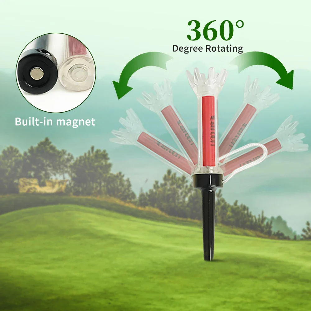 Caiton Magnetic 360° Zero-Bend Reusable Golf Tee Set (5pcs) - Image 7
