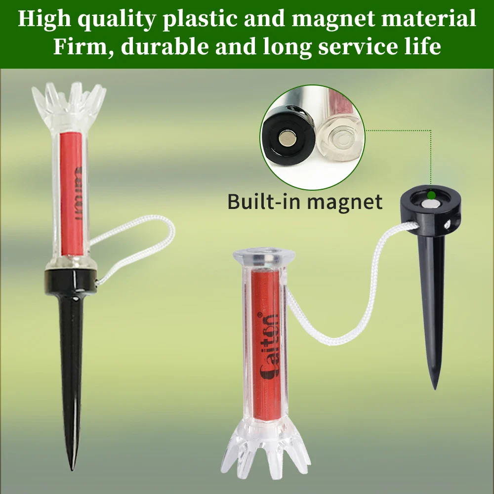 Caiton Magnetic 360° Zero-Bend Reusable Golf Tee Set (5pcs) - Image 8