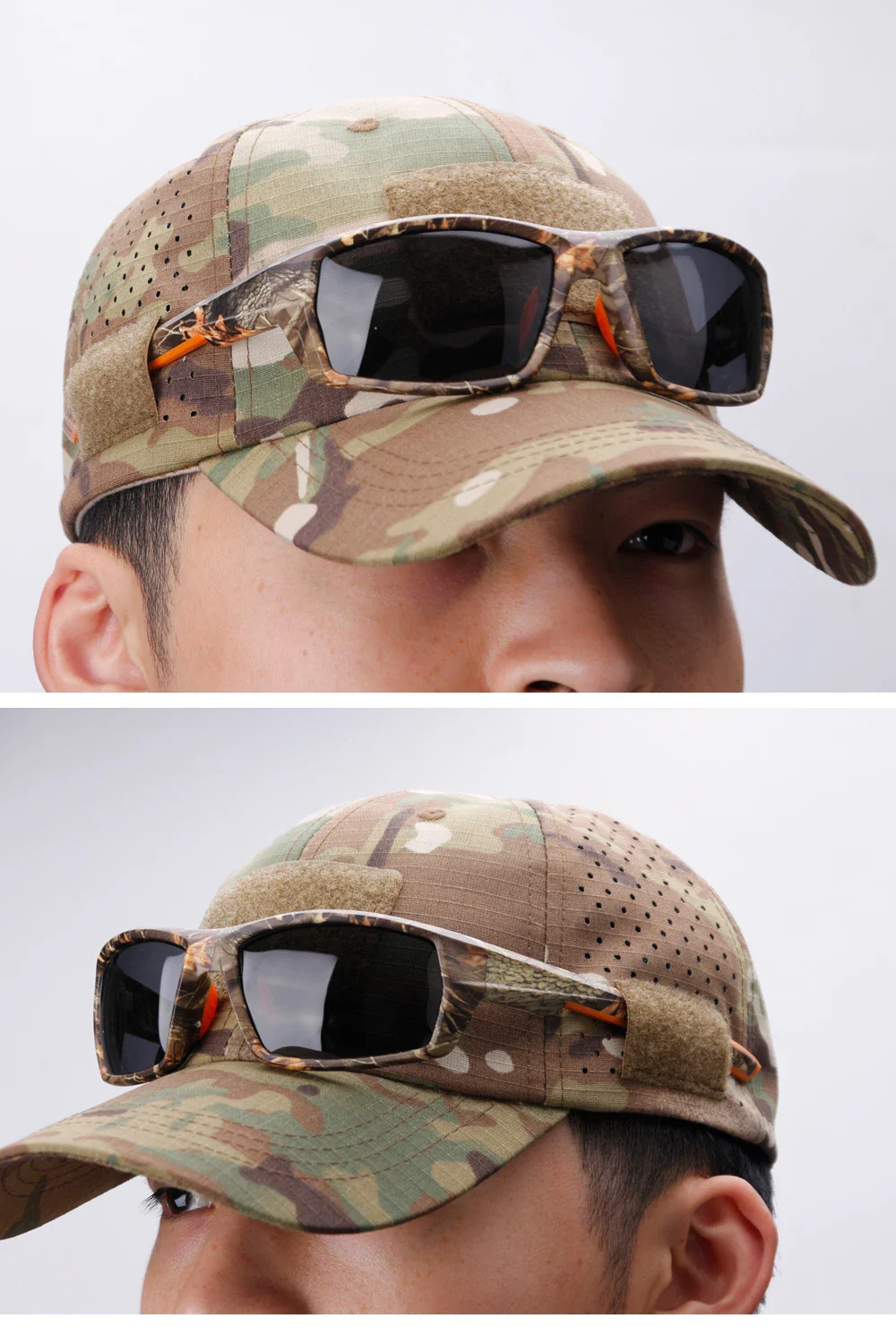 Durable & Lightweight Breathable Tactical Cap with Patented Glasses Holder Design - Image 16