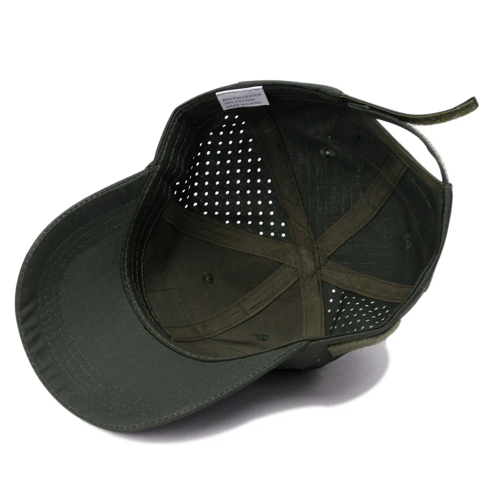 Durable & Lightweight Breathable Tactical Cap with Patented Glasses Holder Design - Image 5