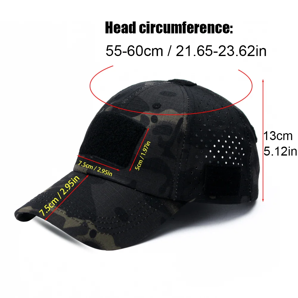 Durable & Lightweight Breathable Tactical Cap with Patented Glasses Holder Design - Image 6