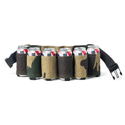 Canvas Beer Belt Holster 6 Pack - Image 3