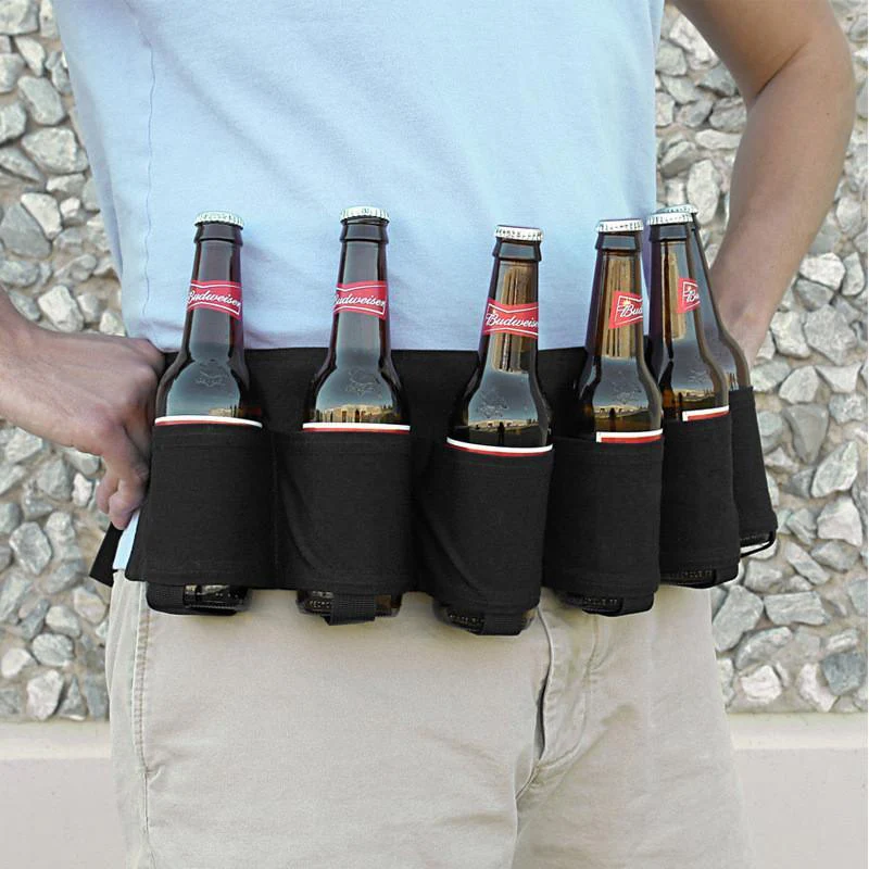 Canvas Beer Belt Holster 6 Pack - Image 4