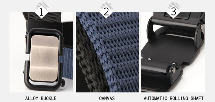 Toothless Automatic Buckle Canvas Belt - Image 14