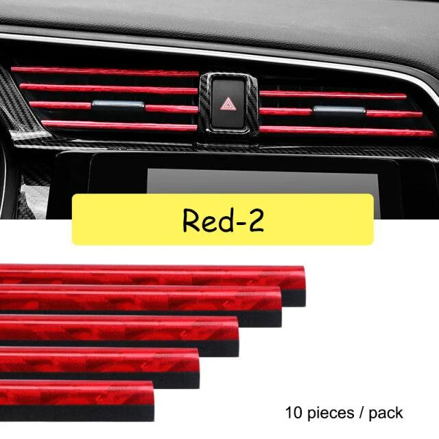 Stylish Car AC Vent Decor Strips (10 pcs) - Image 10