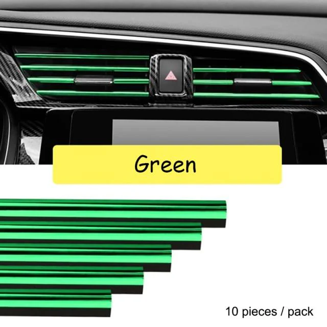 Stylish Car AC Vent Decor Strips (10 pcs) - Image 13