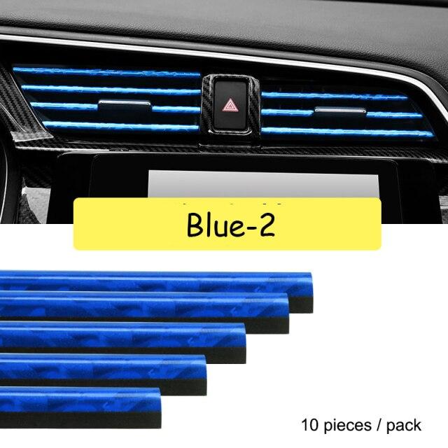 Stylish Car AC Vent Decor Strips (10 pcs) - Image 4
