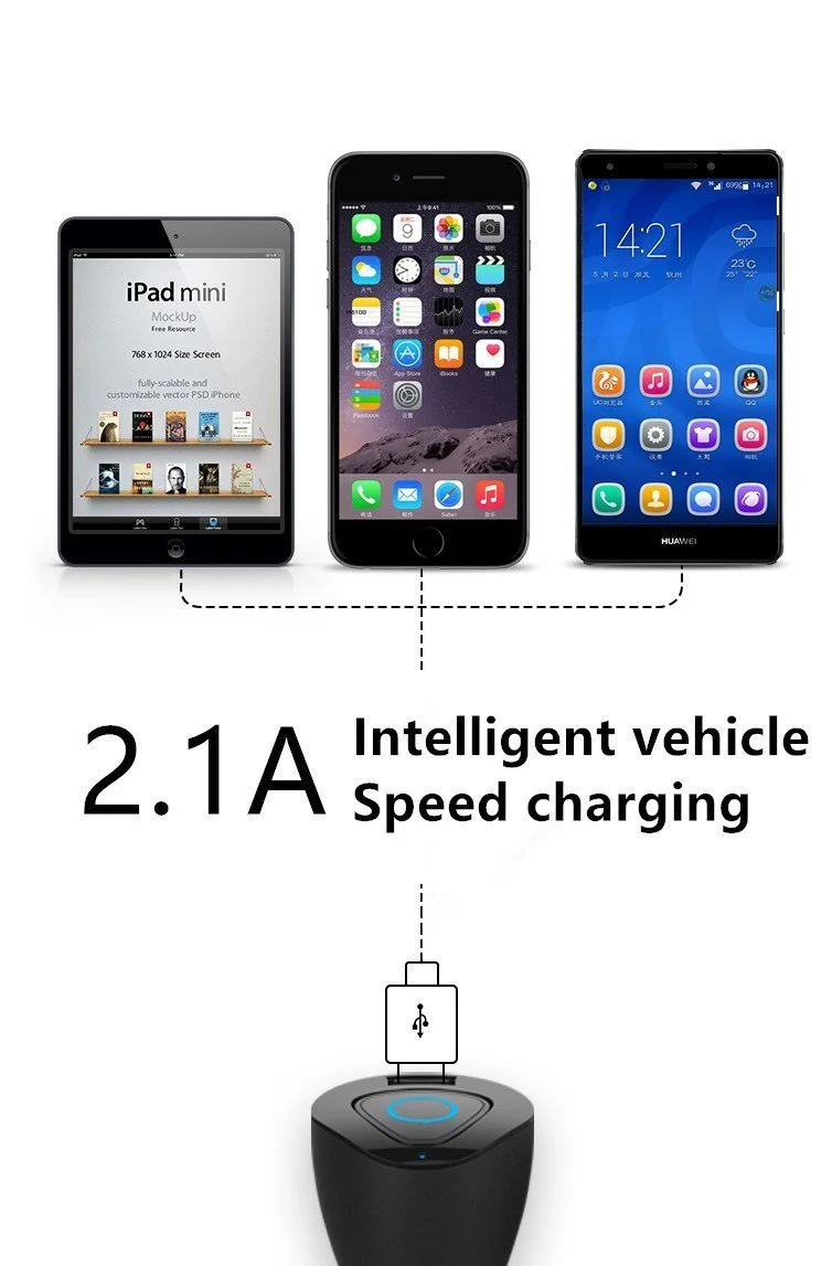 Car Bluetooth intelligent  In-Ear Earphones safety + USB charger - Image 11
