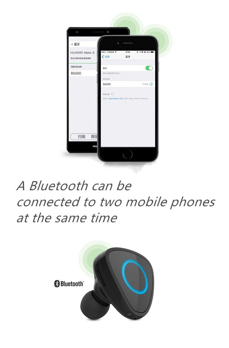 Car Bluetooth intelligent  In-Ear Earphones safety + USB charger - Image 4