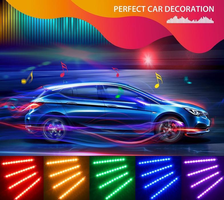 Car interior LED 7 color Lighting Kit - Image 2