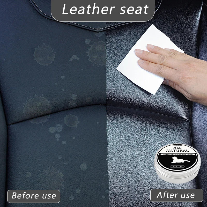 Car Deep Clean & Restore 3-in-1 Long-Lasting Protection Ultimate Leather Care Cream - Image 4