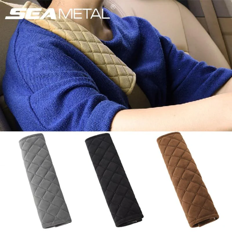 Cozy Car Seat Belt Plush Shoulder Cushion (2pcs) - Image 2